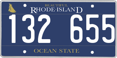 RI license plate 132655