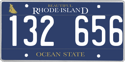 RI license plate 132656