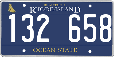 RI license plate 132658