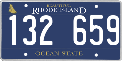 RI license plate 132659