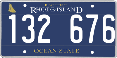 RI license plate 132676