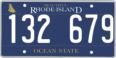 RI license plate 132679