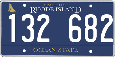 RI license plate 132682