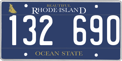 RI license plate 132690