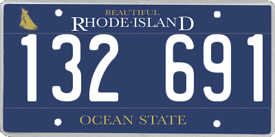RI license plate 132691