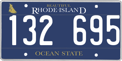 RI license plate 132695
