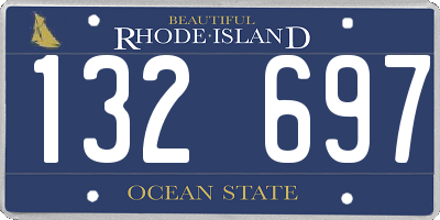 RI license plate 132697