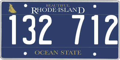 RI license plate 132712