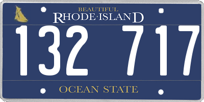 RI license plate 132717