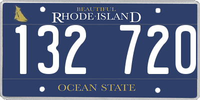 RI license plate 132720