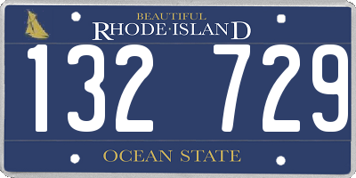 RI license plate 132729