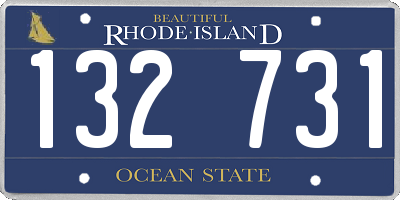RI license plate 132731