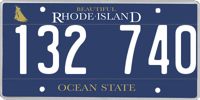 RI license plate 132740