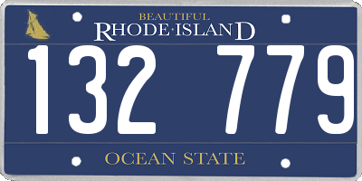 RI license plate 132779