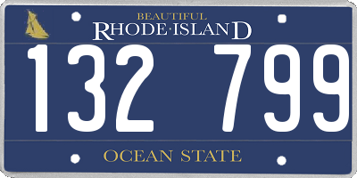 RI license plate 132799