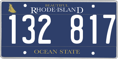 RI license plate 132817