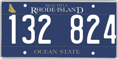 RI license plate 132824