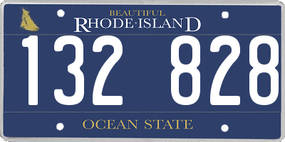 RI license plate 132828