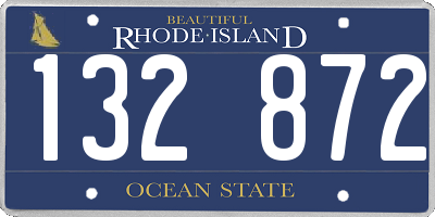 RI license plate 132872