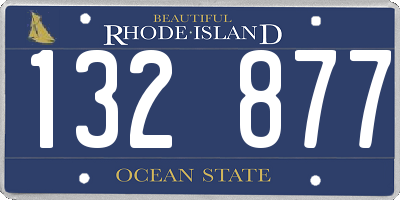 RI license plate 132877