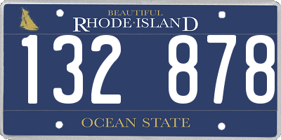 RI license plate 132878