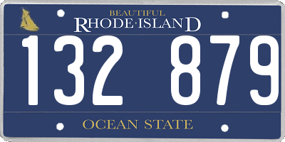 RI license plate 132879