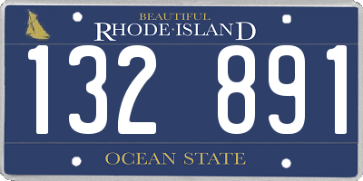 RI license plate 132891
