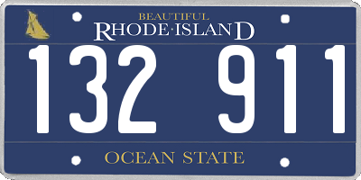 RI license plate 132911