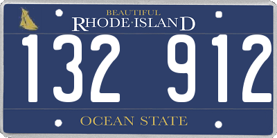 RI license plate 132912