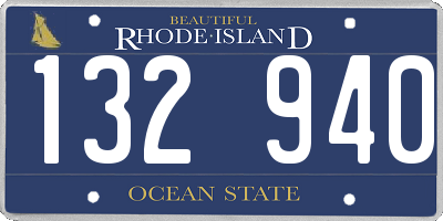 RI license plate 132940