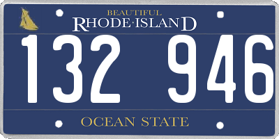 RI license plate 132946