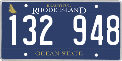 RI license plate 132948