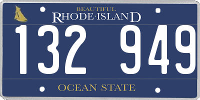 RI license plate 132949