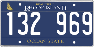 RI license plate 132969