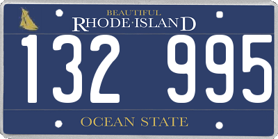 RI license plate 132995