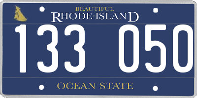 RI license plate 133050