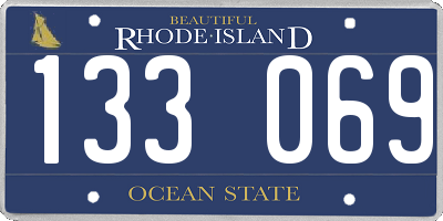 RI license plate 133069
