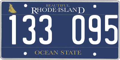 RI license plate 133095