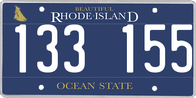 RI license plate 133155