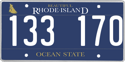 RI license plate 133170