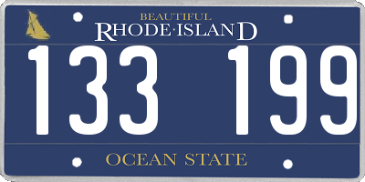 RI license plate 133199