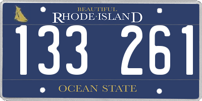 RI license plate 133261