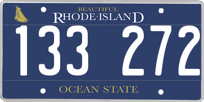 RI license plate 133272