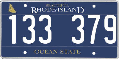 RI license plate 133379