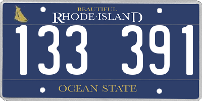 RI license plate 133391