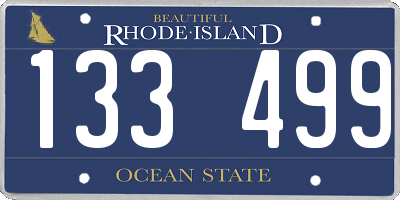 RI license plate 133499