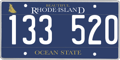 RI license plate 133520