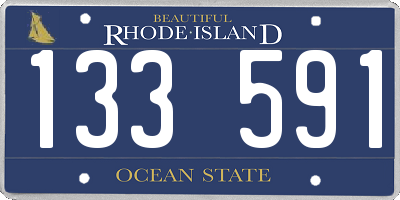 RI license plate 133591