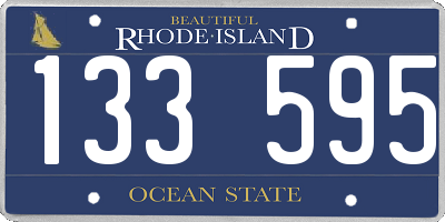 RI license plate 133595