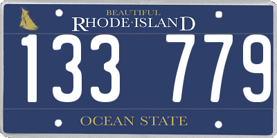 RI license plate 133779